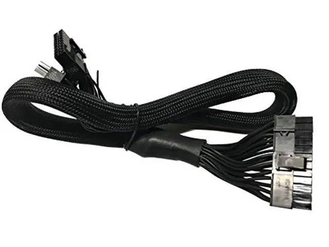 Alt view image 5 of 5 - AYA 24" (24-Inch) ATX 24-Pin to 18-Pin + 10-Pin Extension Modular Power Supply Cable for Coolermaster V850, V700, V1000