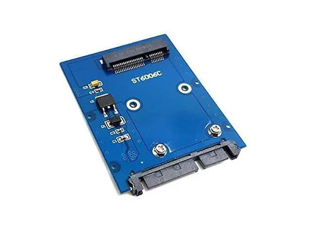 Alt view image 2 of 7 - Slim Type Mini PCI-E mSATA SSD to 2.5" SATA 3.0 22pin HDD Adapter Hard Disk PCBA SATA