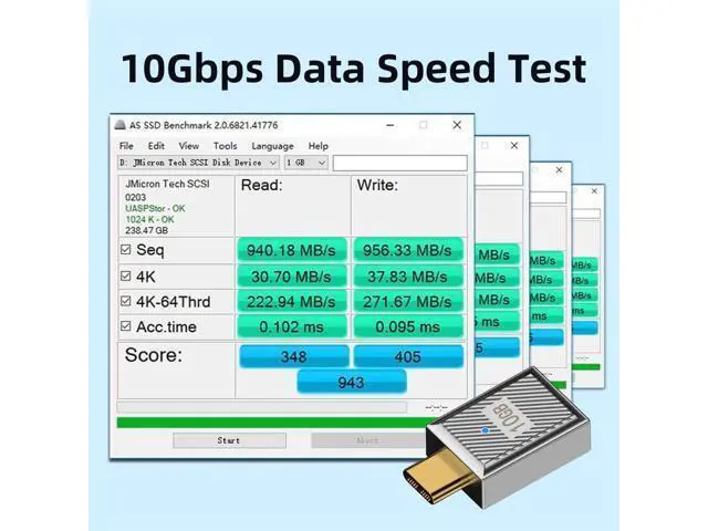 Alt view image 3 of 7 - USB-C USB 3.1 Type C Male to USB 3.0 A Female 10Gbps OTG Data 120W Power Adapter Alloy Shell Mecha Cyberpunk Style