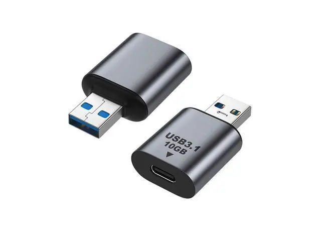 Alt view image 7 of 7 - USB-C USB 3.1 Type C Female to USB 3.0 A Male Data Adapter 10Gbps Data Power for Laptop Tablet Phone