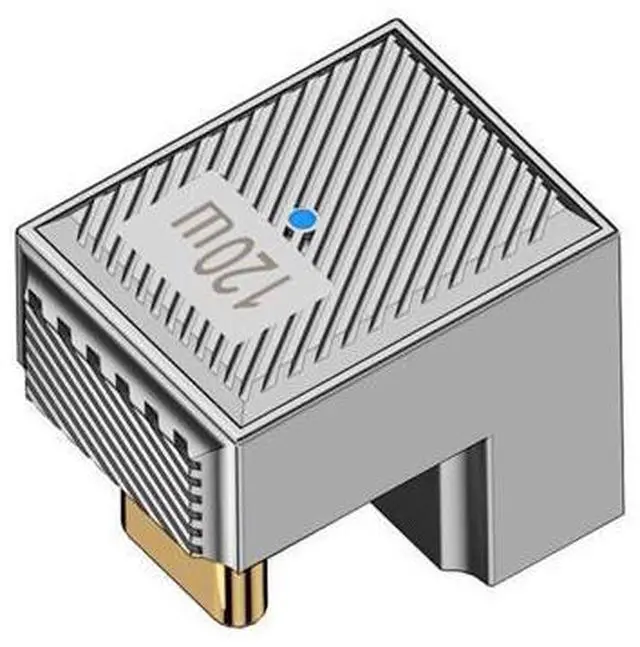 Main image of USB-C USB 3.1 Type C Male to USB 3.0 A Female 10Gbps OTG Data 120W Power Opposite U Shape Back Angled Adapter Alloy Shell Mecha Cyberpunk Style