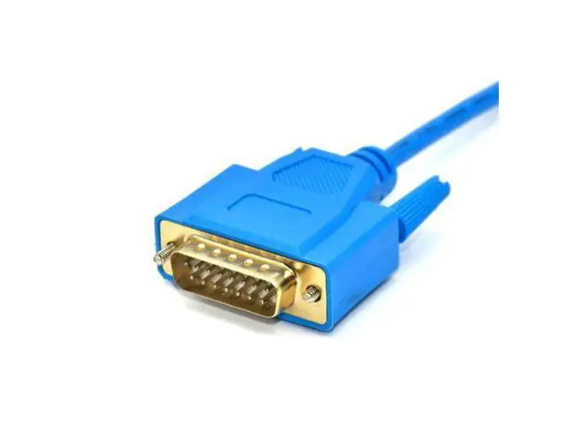 Alt view image 2 of 4 - PC-TTY Siemens S5 PLC Programming Cable 6ES5 734-1BD20 - Gold-plated blue PC-TTY serial port (Note: Does not support USB conversion)