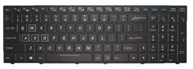 Main image of Laptop Keyboard For PowerSpec 1710 English US Black With Backlit