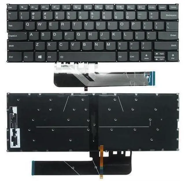 Main image of C340-14 14IWL C740-14 14API keyboard US backlight see picture Black Gray