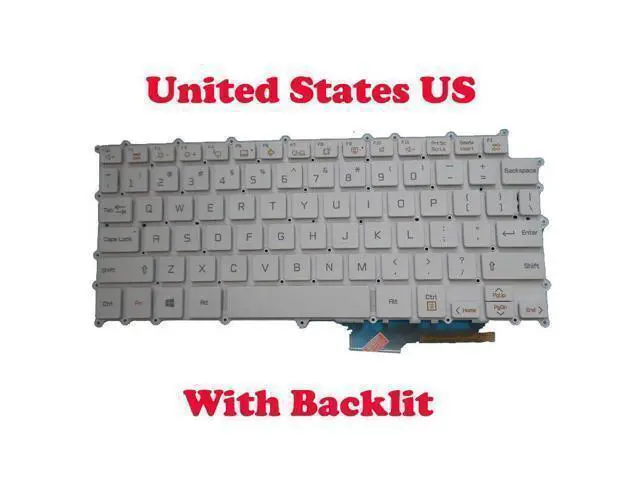 Main image of US Backlit Keyboard For 13Z980 13ZD980 13Z990 13ZD990 13ZB990 13Z99 White color