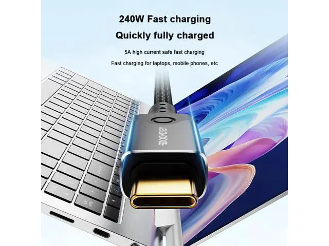 Alt view image 5 of 7 - USB5 / Thunderbolt 5 Active Cable 120Gbps, 240W PD, 16K@60Hz, Dual Type-C, for Laptop, Monitor, eGPU & High-Performance Docking