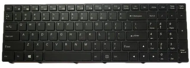 Main image of Backlit Keyboard For CLEVO N250 CVM15F23USJ430A 6-80-N7500-012-1HA English
