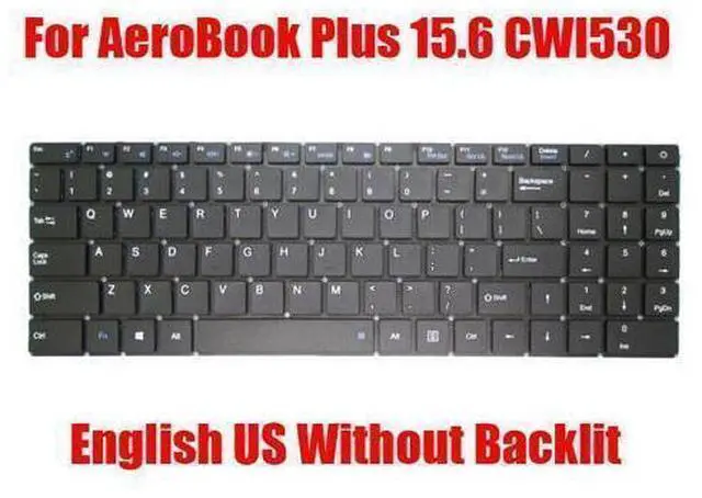 Main image of Laptop Replacement Keyboard For Chuwi AeroBook Plus 15.6 CWI530 English US Black