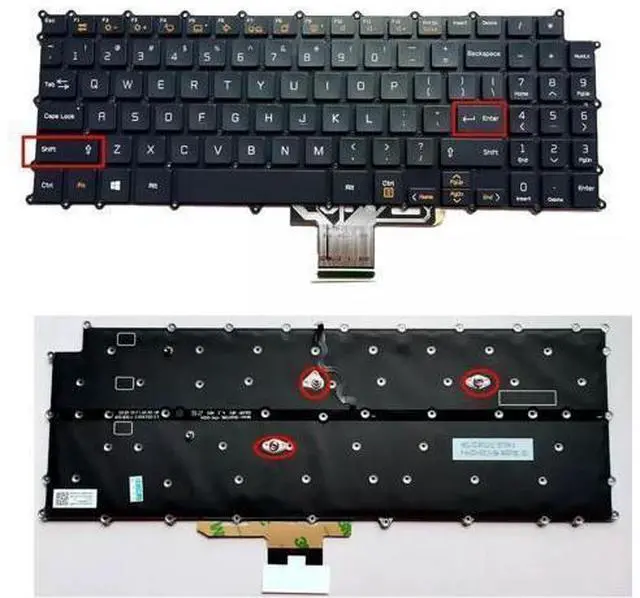 Main image of for Gram 15Z990 15ZB990 15ZD990 17Z990 17ZB990 17ZD990 US Keyboard Backlit
