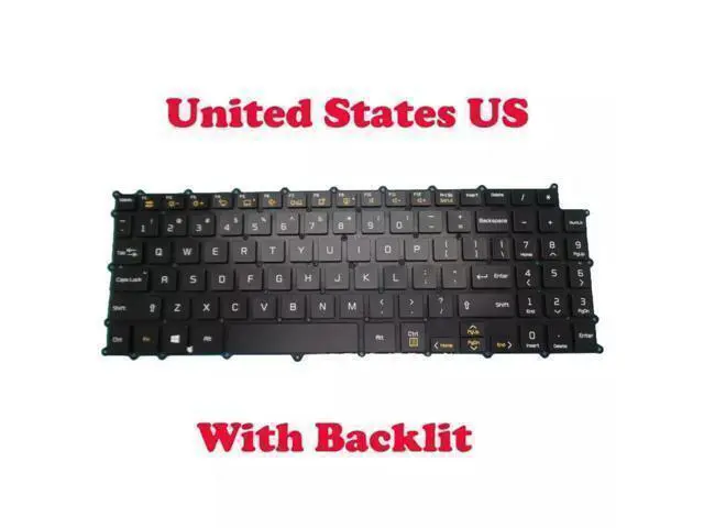 Alt view image 3 of 3 - for Gram 15Z990 15ZB990 15ZD990 17Z990 17ZB990 17ZD990 US Keyboard Backlit