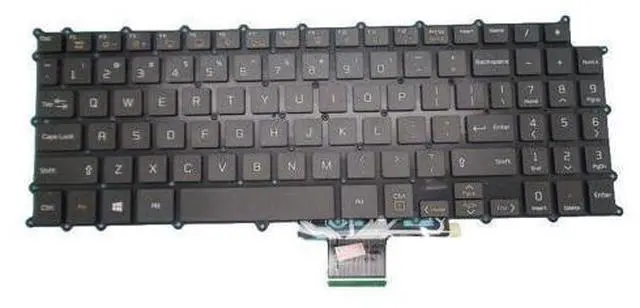 Alt view image 2 of 4 - Backlit Keyboard For 15U70P 15U70P-P 15Z995 15Z995-U English US White color No Fram