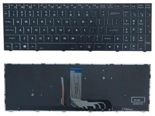 Main image of replacement keyboard for Clevo NH50AC NH50AF1 NH55ACQ NH55DCQ NH50DP NH55DPQ US with Backlit