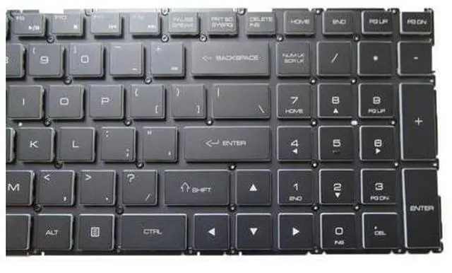 Alt view image 2 of 5 - Laptop White color Keycap Backlit Keyboard For 15G870 15GD870 15G87 English US