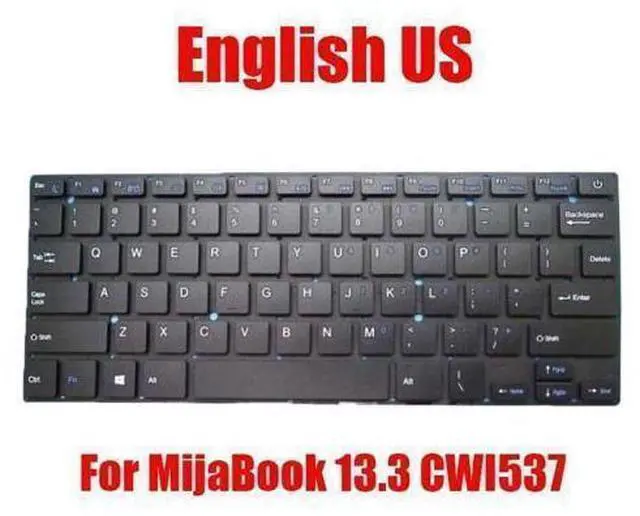 Main image of Laptop Keyboard For Chuwi MijaBook 13.3 CWI537 English US Black Without Frame