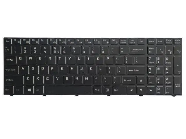 Alt view image 2 of 5 - US Backlit Keyboard For CLEVO CVM18H93US9430 CVM18H93US9430B 6-80-PC510-010-1