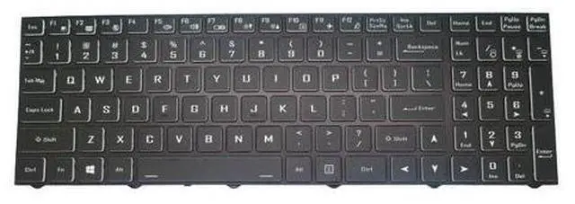 Main image of Backlit US Keyboard For Sager NP6854 NP6855 NP6856 NP6858BQ NP6858CQ NP6858EQ