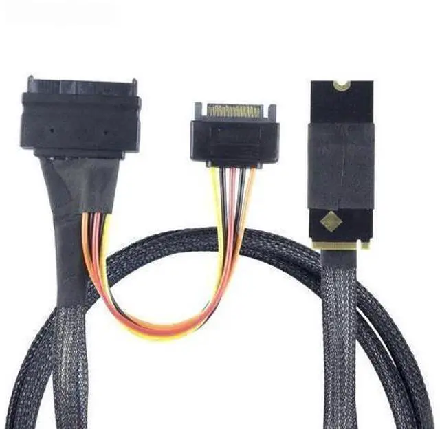 Main image of M. 2 SFF-8643 to U.2 SAS SFF-8639 with SATA 15P server connection cable