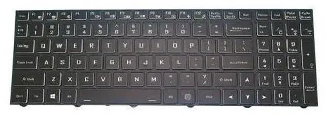 Main image of Laptop Keyboard For System76 Gazelle (gaze15) English US With Backlit Black