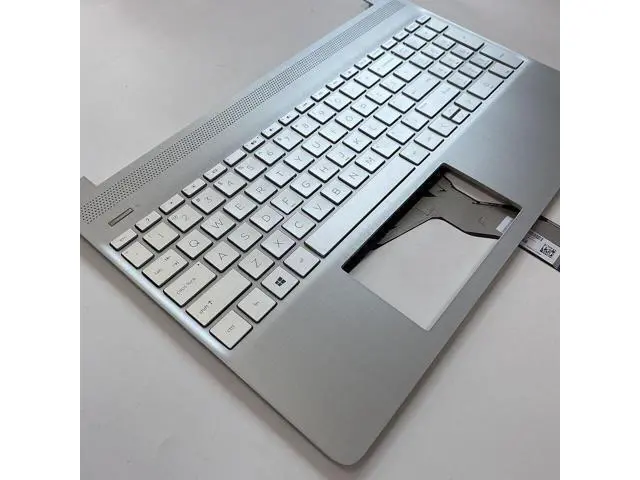 Alt view image 6 of 6 - for 15-DY 15-EF Laptop Upper Case Palmrest Keyboard L63578-001 Sliver 15s-fq