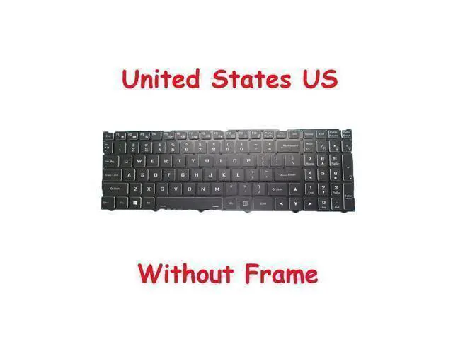 Main image of US Backlit Keyboard For CLEVO PB50EF PB50RD PB51RF PB70ED PB70RC PB71RC English