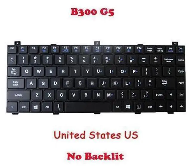 Main image of NO Backlit Keyboard For Getac B300 G5 NK5101-00000T-00/D 531085910001 English US