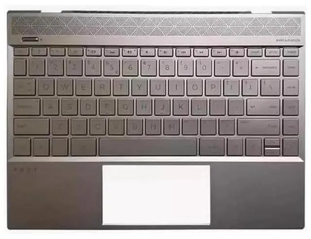 Main image of For Envy 13-AH Upper Case Palmrest Backlit Keyboard Gold L19541-001 Top