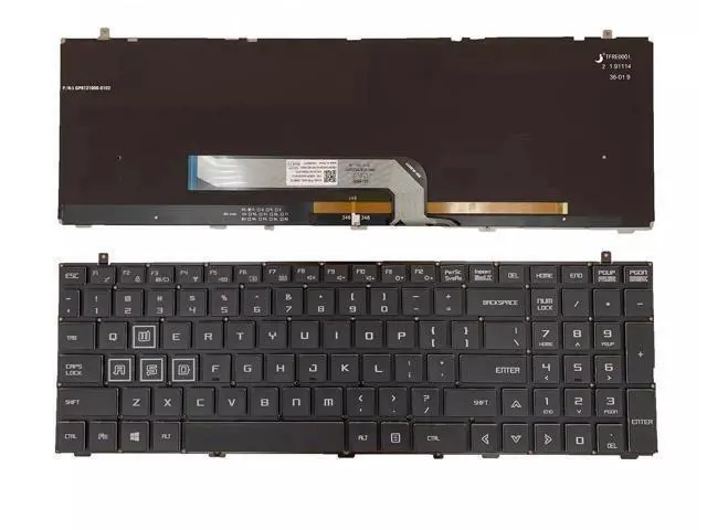 Alt view image 2 of 4 - replacement keyboard for mechanician T90 PLUS-TG65T X3-S X8Ti-s P-76 US with Backlit black