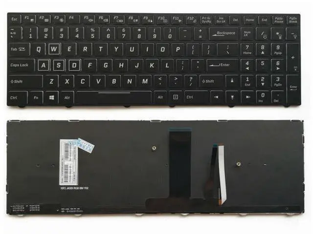 Main image of replacement keyboard for Clevo Sager NP6873 NP7850 NP7851 NP7870 RGB US with Backlit