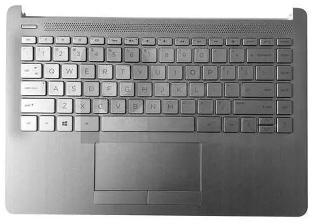Main image of For Pavilion 14-CF Palmrest Non-Backlit Keyboard w/Touchpad Silver L48648-001
