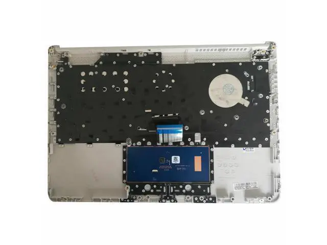 Alt view image 2 of 5 - For Pavilion 14-CF Palmrest Non-Backlit Keyboard w/Touchpad Silver L48648-001