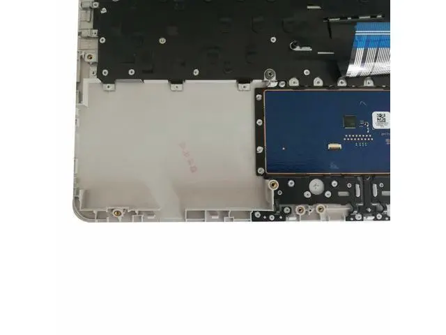 Alt view image 5 of 5 - For Pavilion 14-CF Palmrest Non-Backlit Keyboard w/Touchpad Silver L48648-001