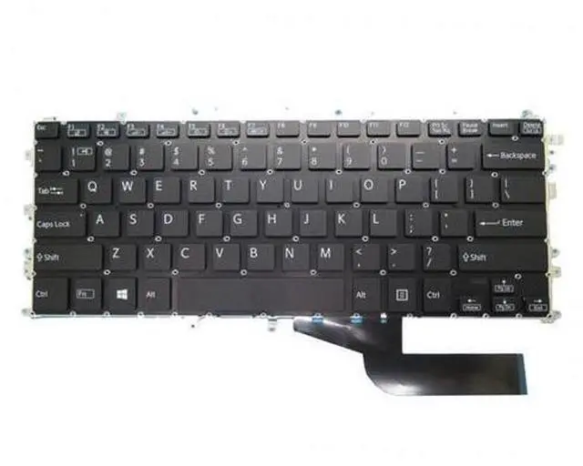 Main image of Backlit US Keyboard For SONY VAIO SX14 VJS141 HMB8834AVA01 1A 1V0065601 Black