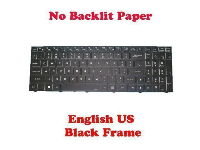 Main image of No Backlit Keyboard For CLEVO NJ50CU CVM18H93US94304 6-80-NJ500-01A-1 English