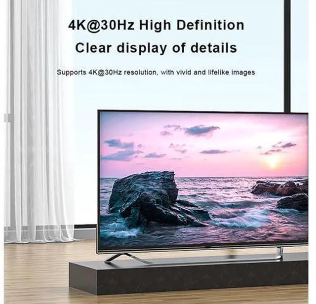 Alt view image 3 of 5 - DisplayPort to DVI Cable 2m (6.6ft), 4K@30Hz, 1080P, Active Adapter, for PC, Laptop, Graphics Card to Monitor & Projector