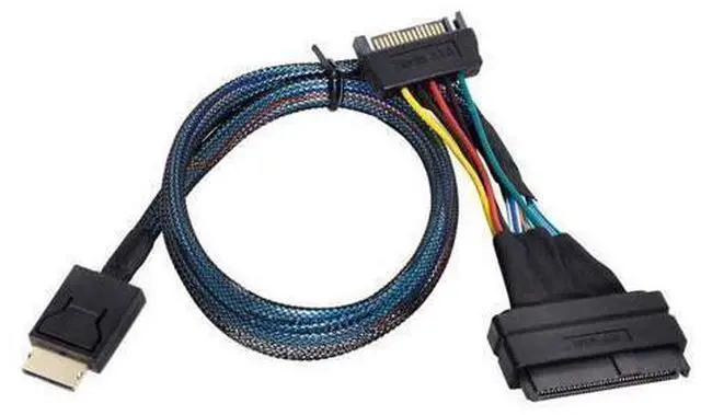 Main image of 8611 to 8639 U.2 U.3 PCIe PCI-to-SSD cable 0.5m (for SSDs with 15-pin SATA power cable)