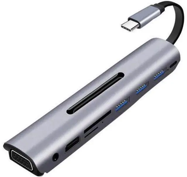 Main image of USB C HUB Type C to Multi USB 3.0 4K VGA PD Adapter Dock For MacBook Laptop Phone USB-C Splitter Hub