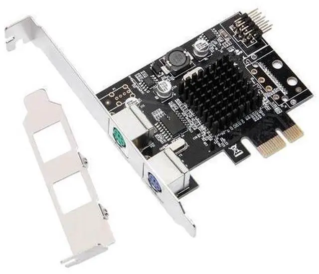Main image of FOR PCIE To PS/2 Expansion Card PS2 Mouse Keyboard PCI-E Round Port Adapter Card Old Desktop Installation