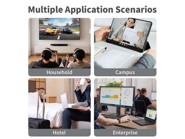 Alt view image 2 of 5 - 5Gbps Ethernet Adapter 2-in-1 USB-C & USB 3.0 to RJ45, 1000Mbps, Plug-and-Play, for Laptop, PC, Tablet & Smartphone