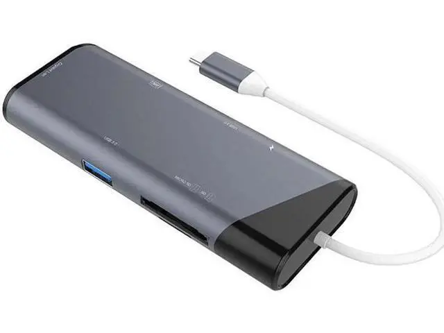 Alt view image 3 of 4 - USB Docking Station, USB C Hub type c hub TO hdmi 4K Adapter Triple Display USB C Laptop Docking Station Dual Display for MacBook Pro/Air/M1/M2/Mac, USB C Hub for Dell/HP/Lenovo/Surface