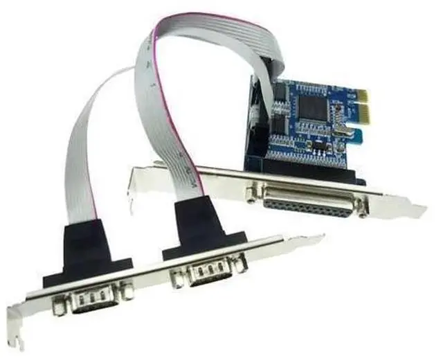 Main image of PCI-e to Serial Paralle Card PCI Express to DB25 DB9 COM Convertor Card PCIE to RS232 Adapter