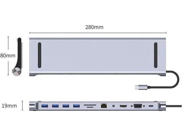 Alt view image 3 of 7 - USB Hub Cable Adapter for Fast Charging and Simple Connection, 11 Port