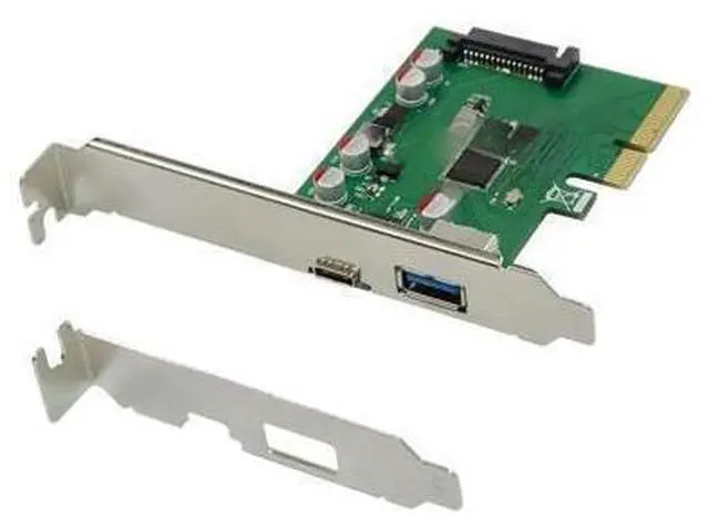Main image of USB 3.1 Type C PCIe Expansion Card PCI-E to USB3.1 GEN 2 10Gbps USB Type-C + USB3.0 Type A Riser Card PCI Express x4 USB Adapter