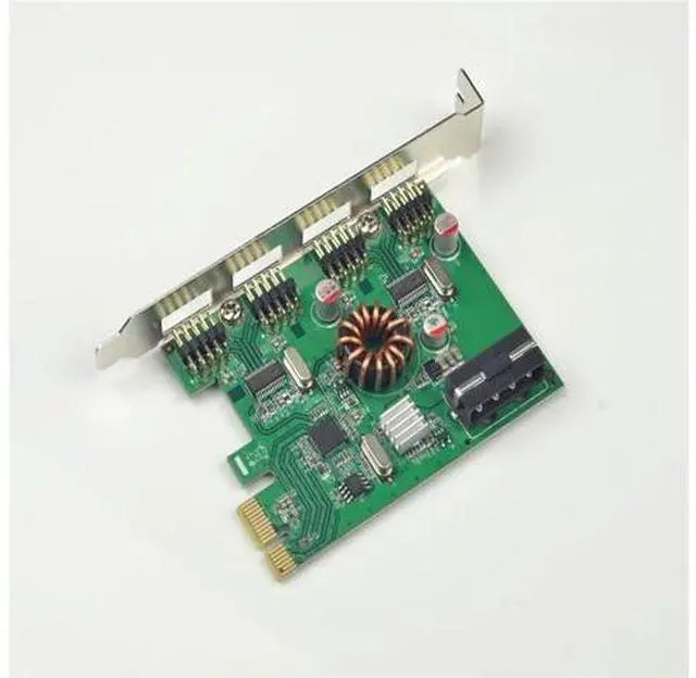 Main image of PCI-E Expansion Card USB 2.0 External 4x 9Pin Header 8-port USB2.0 to PCIe Card Adapter usb hub