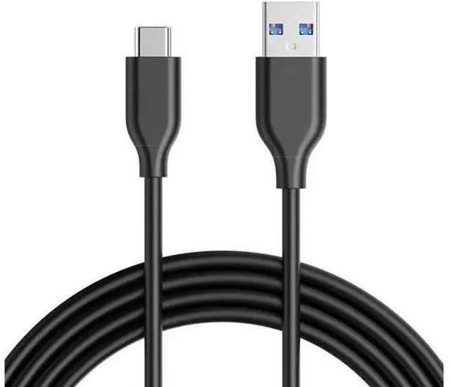 Main image of USB C Cable (USB 3.0), USB A to USB C Charger (3ft) Fast Charging Cord Compatible with Samsung Galaxy Note 9 S9 S8 Note 8, LG V30 G6 G5, Pixel, Nintendo Switch-Black