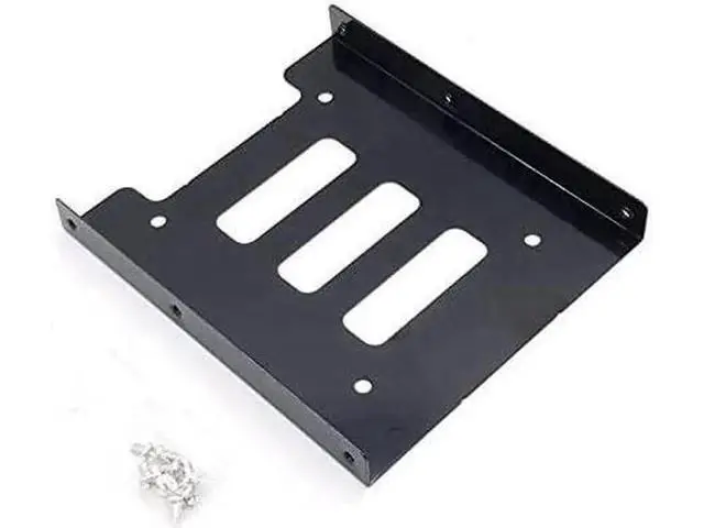 Alt view image 3 of 6 - 2.5 to 3.5 Inch Hard Disk Metal Bracket Adapter HDD Holder with IDE 4P Male to SATA 15 Pin Cable SATA 3.0 Cable for Desktop PCSSD Server (Blue)