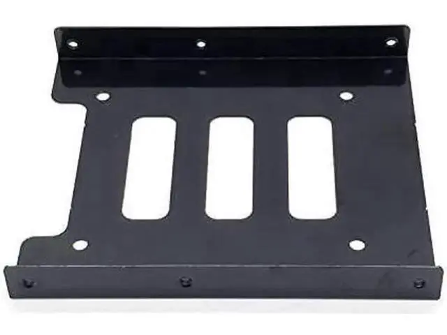 Alt view image 6 of 6 - 2.5 to 3.5 Inch Hard Disk Metal Bracket Adapter HDD Holder with IDE 4P Male to SATA 15 Pin Cable SATA 3.0 Cable for Desktop PCSSD Server (Blue)