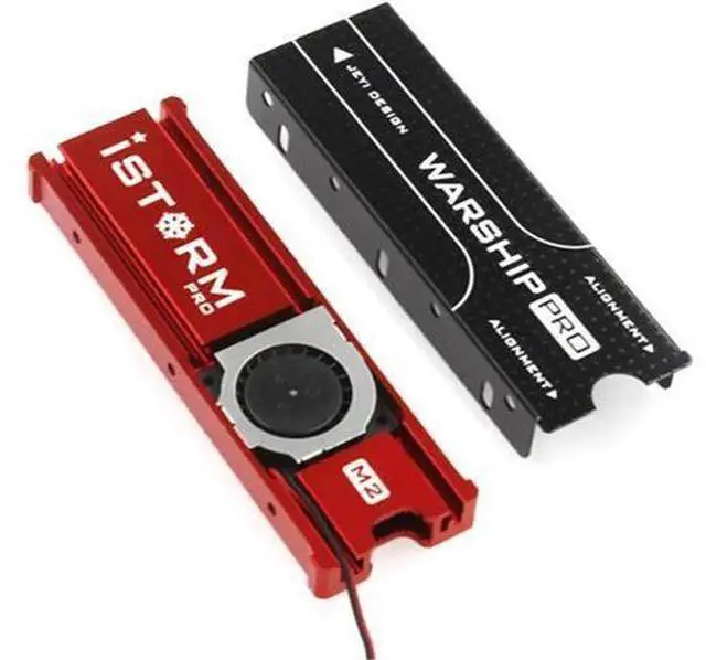 Alt view image 3 of 5 - JEYI Cooler Fan NVME NGFF M.2 Heatsink Cooling Warship Storm SSD Metal Sheet Thermal Silicon Wafer Heat sink M2 SSD Adapter