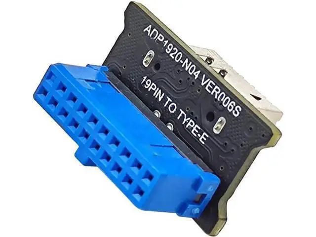Alt view image 2 of 5 - USB 3.0 Front 19PIN to USB 3.1 Gen 2 Type-C Front Panel Header Type-E 20 to 19 Pin Adapter for Computer Mainboard