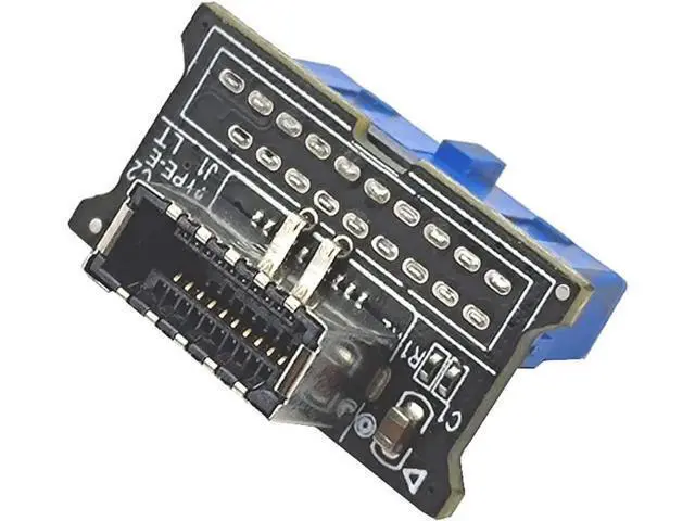 Alt view image 4 of 5 - USB 3.0 Front 19PIN to USB 3.1 Gen 2 Type-C Front Panel Header Type-E 20 to 19 Pin Adapter for Computer Mainboard