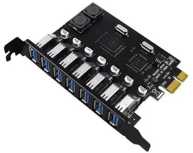 Main image of FOR USB 3.0 PCI Express Adapter PCI e to 7 Ports USB 3 Expansion Adapter Card USB3 PCIe PCI-e x1 Controller Converter for Desktop PC